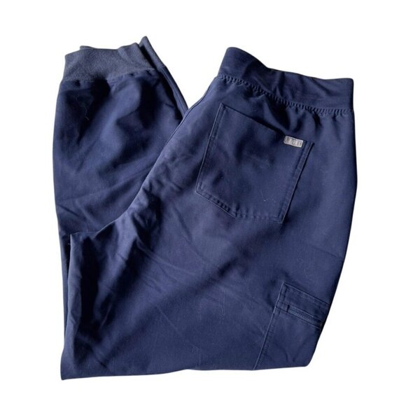 Figs Women's Sz XXL Navy Blue Zamora Technical Collection Scrub Pants Joggers - Picture 9 of 9